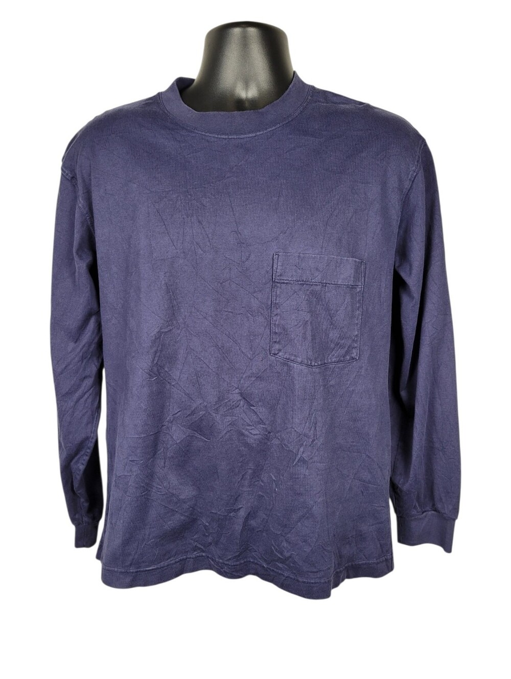2/$20 Uniqlo Navy Blue Blank Casual Sweatshirt Top Size: M